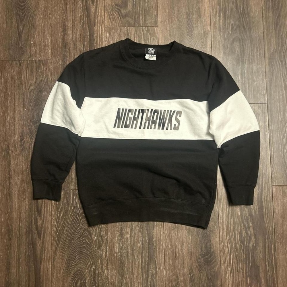 Black and white‎ Nighthawks crewneck sweatshirt